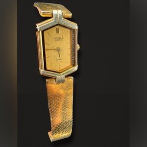 Lassale Seiko Vintage Gold Tone Ladies Quartz Watch